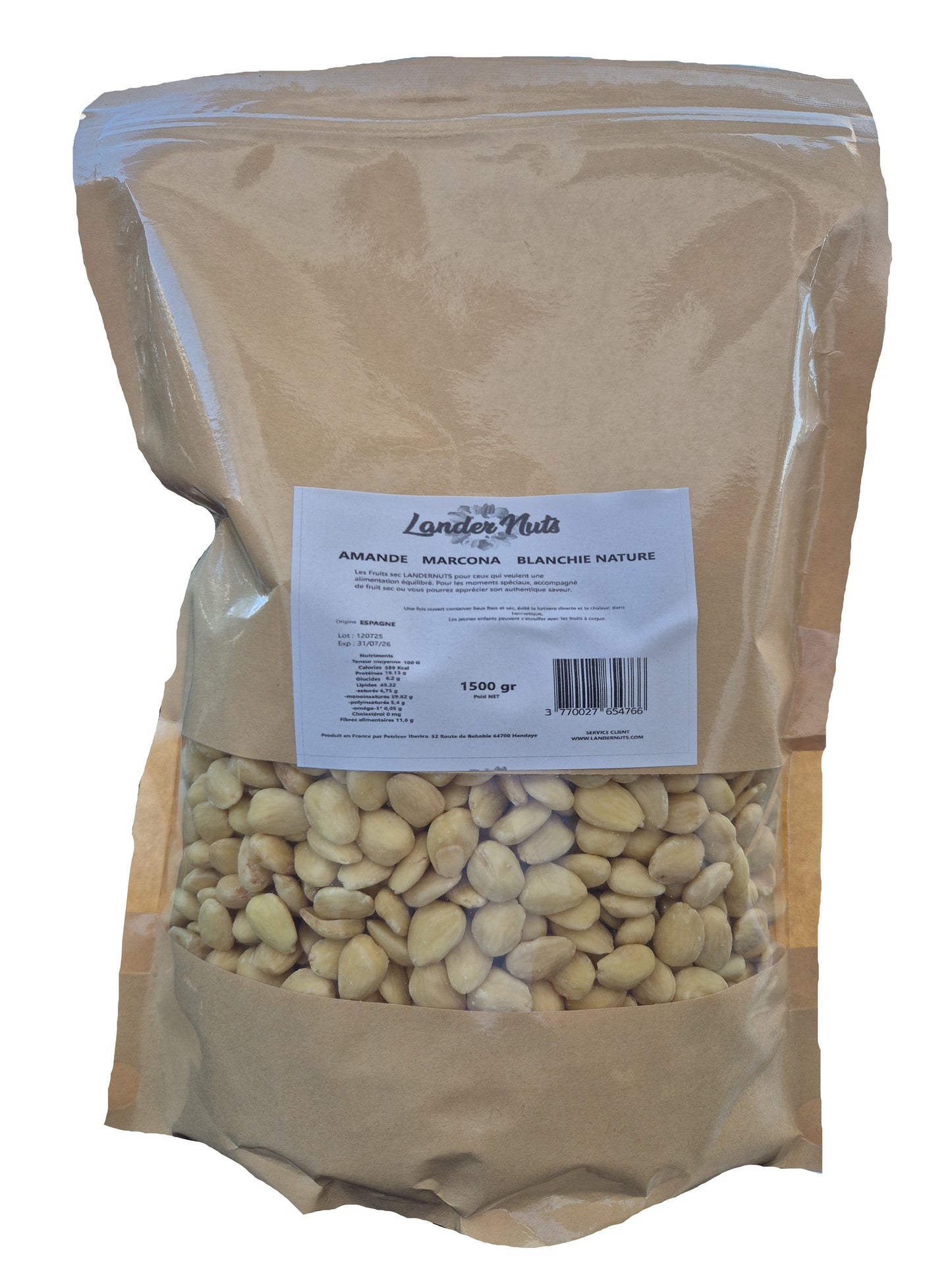 Amande Blanchie Marcona 1 KG Landernuts