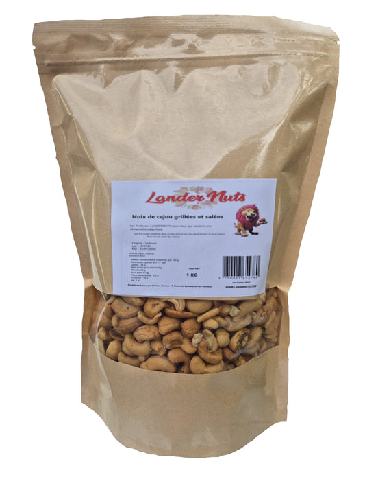 Noix de cajou grillées et salées 1 kg LANDERNUTS
